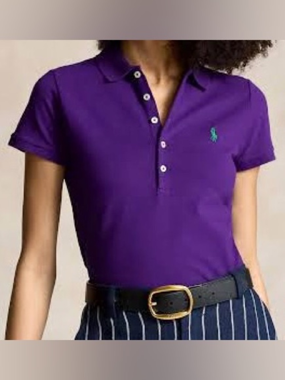 Women’s Polo Ralph Lauren Slim Fit Polo Shirt, Small